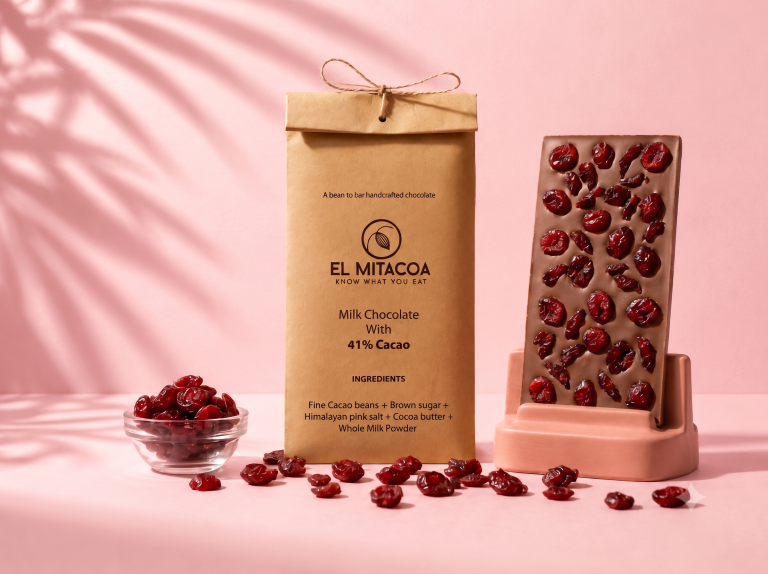 EL MITACOA RUBY BERRY BITES – 41% CACAO CRANBERRY MILK CHOCOLATE