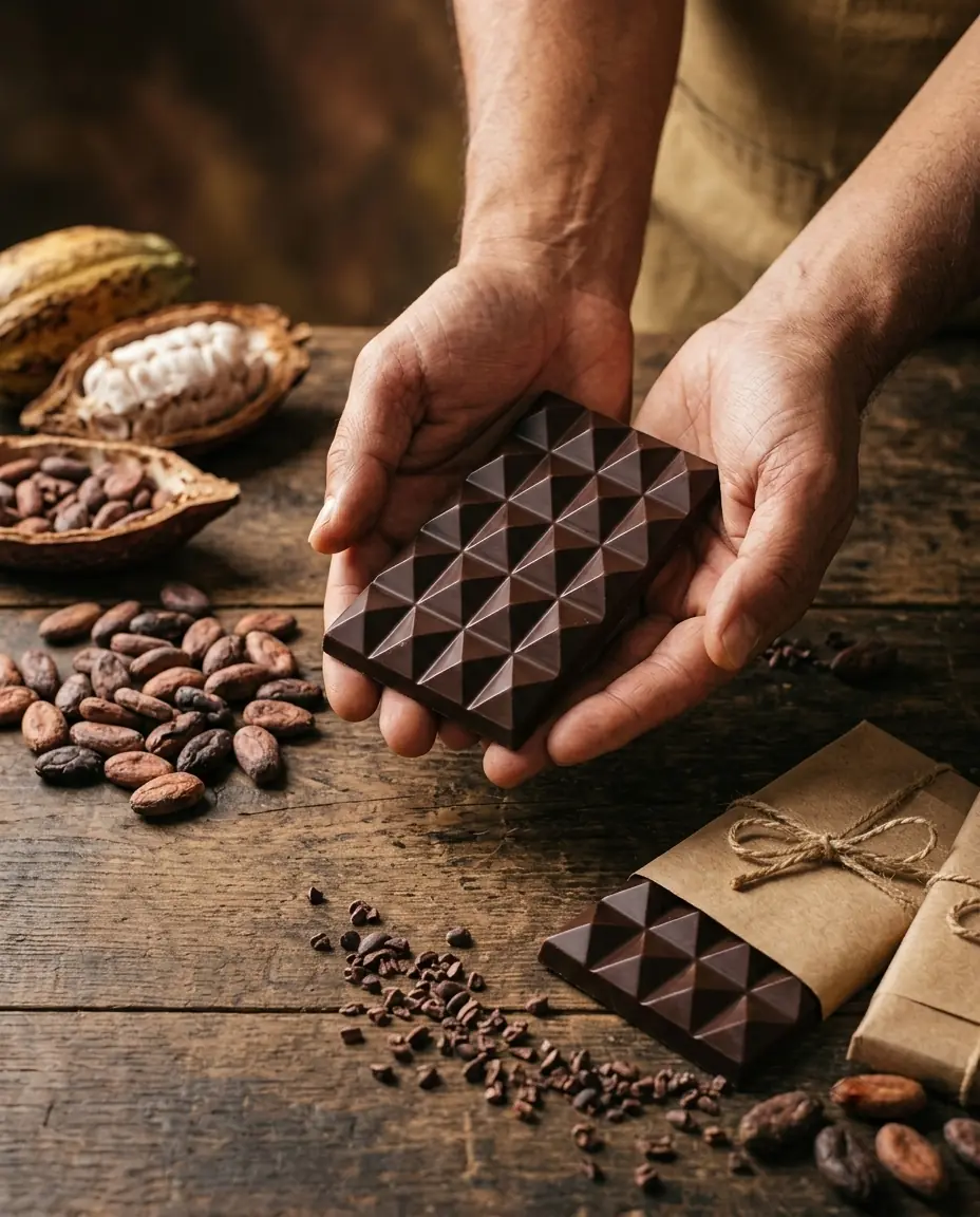 handmade chocolate online — El Mitacoa bean-to-bar bars